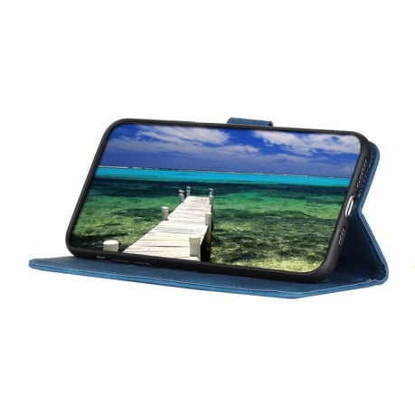 Чехол-книжка KHAZNEH Cowhide Texture на Samsung Galaxy A04 4G - синий