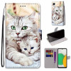 Чохол-книжка Coloured Drawing Cross Samsung Galaxy A03 Core - Big Cat Hugging Kitten