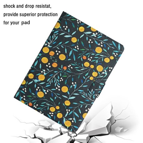 Чехол-книжка Flower Pattern для iPad 10.2 - Yellow Fruit