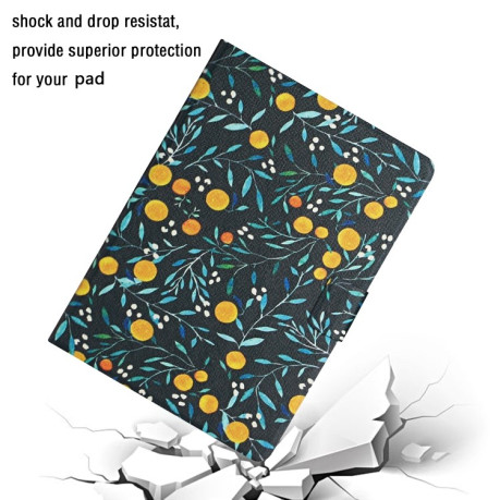 Чехол-книжка Flower Pattern для iPad Mini 4 / 3 / 2 / 1 - Yellow Fruit