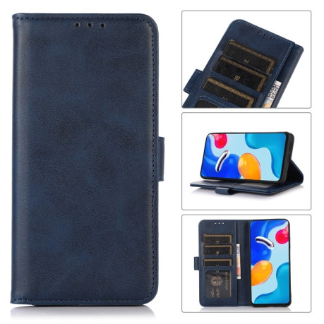 Чехол-книжка Cow Texture Leather для Xiaomi Poco M5 4G/Poco M4 5G/M5 - синий