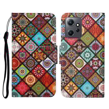 Чохол-книжка Colored Drawing Pattern для Xiaomi Redmi Note 12 4G - Ethnic Style