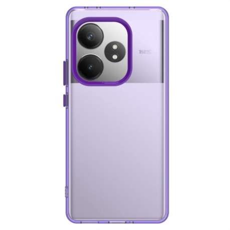 Противоударный чехол Candy Series для Realme GT 6 Global - фиолетовый