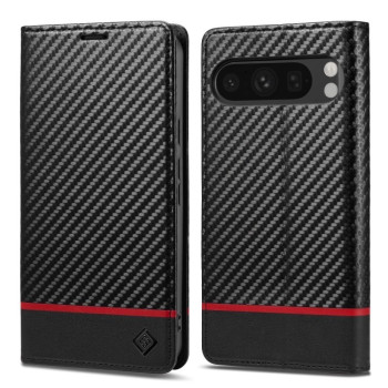 Чохол-книжка LC IMEEKE Carbon Fiber для Google Pixel 9 - Black