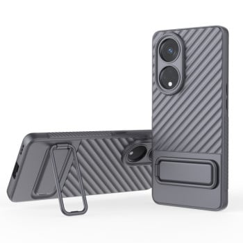 Протиударний чохол Texture Wavy для OPPO Reno8 T 5G - сірий