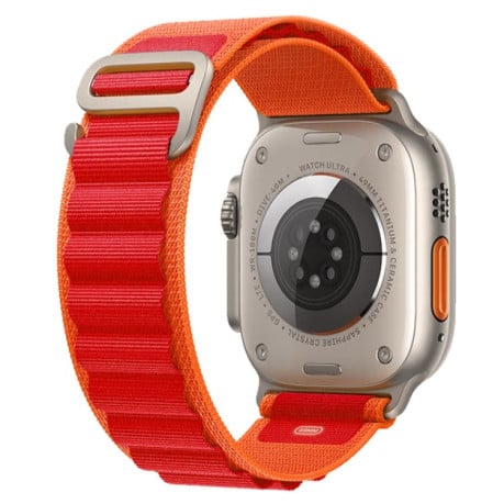 Ремінець Nylon Loop для Apple Watch Series 8/7 41mm/40mm/38mm - оранжево-червоний