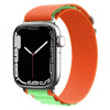 Ремешок Nylon Loop для Apple Watch 10 46mm/Ultra 49mm / Series 8/7 45mm / 44mm / 42mm - оранжево-зеленый