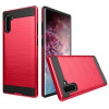 Противоударный Чехол Brushed Metal Armor на Samsung Galaxy Note 10+ Plus Красные