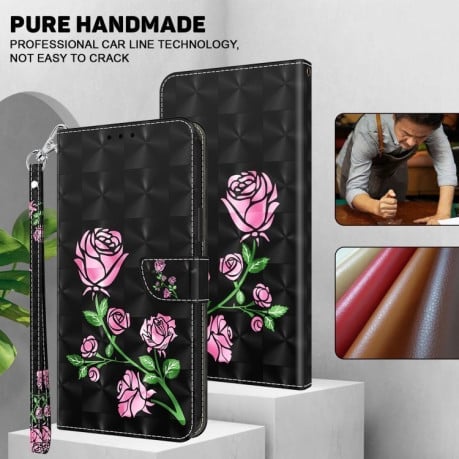 Чохол-книжка 3D Painting для Samsung Galaxy S24 FE 5G - Rose