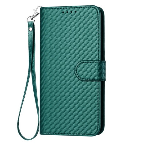 Чохол-книжка Carbon Fiber Texture на Vivo Y51/Y31 4G/Y53s 4G/Y51a YX0070 - зелений