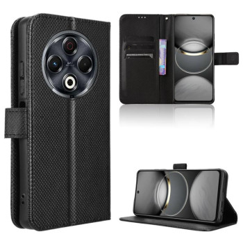 Чехол-книжка Diamond Texture на Tecno Spark 30 4G — чёрный