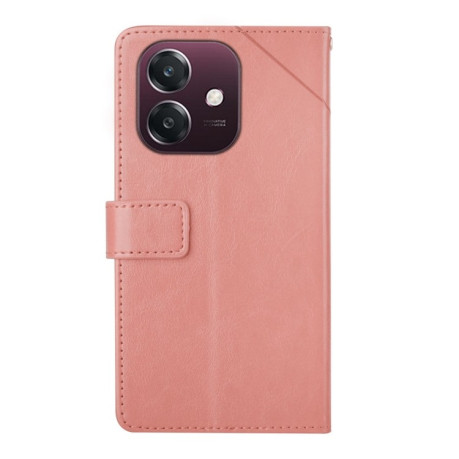 Чехол- книжка Y-shaped Pattern Flip Leather на OPPO A3/A3x/A40m- розовый