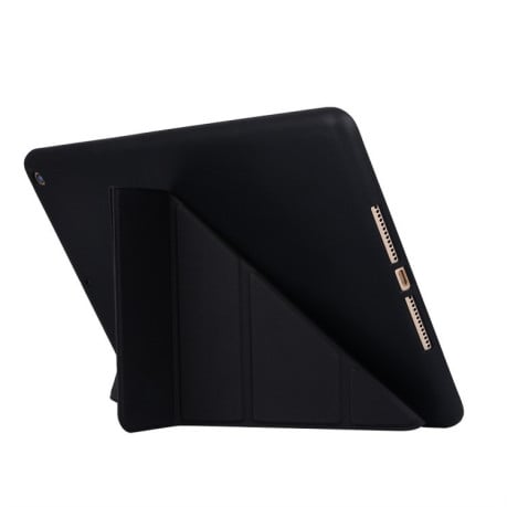 Чехол- книжка Solid Color Trid-fold Deformation Stand на iPad 9/8/7 10.2 (2019/2020/2021)-черный