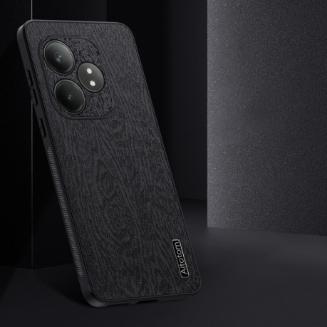 Чехол Tree Bark Leather Shockproof для Realme GT Neo6 SE - синий