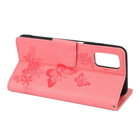 Чехол-книжка Floral Butterfly для Xiaomi Redmi 10 - розовый