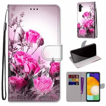 Чохол-книжка Coloured Drawing Cross Samsung Galaxy A04s/A13 5G - Wild Rose