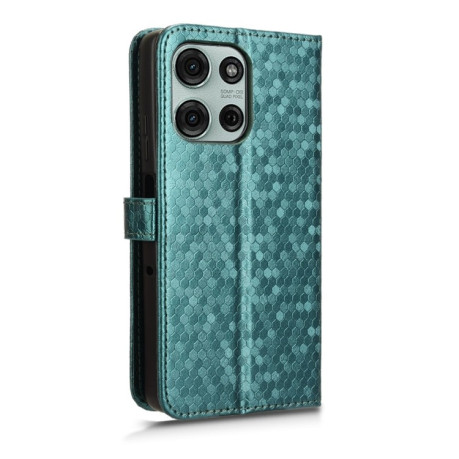 Чехол-книжка Honeycomb Dot для Motorola Moto G75 5G - зеленый