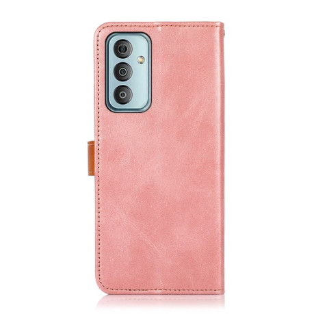 Чохол-книжка KHAZNEH Dual-color Cowhide для Samsung Galaxy M23/F23 5G - рожеве золото
