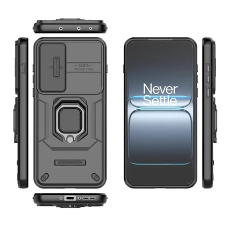 Противоударный чехол Sliding Camshield для OnePlus Ace 5 Ultra / Nord 5 - черный