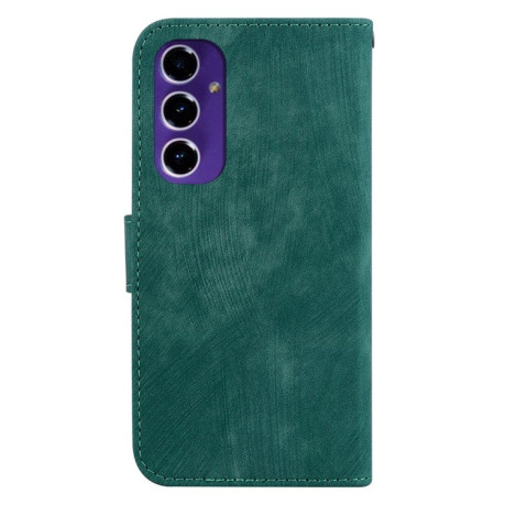 Чохол-книжка Little Tiger Embossed Leather для Samsung Galaxy S24 FE 5G - зелений