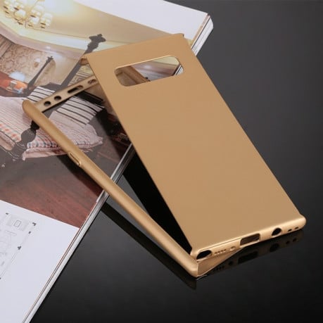 Чехол-накладка 360 Degree Full Coverage Protective Case на Samsung Galaxy Note 8 -золотой