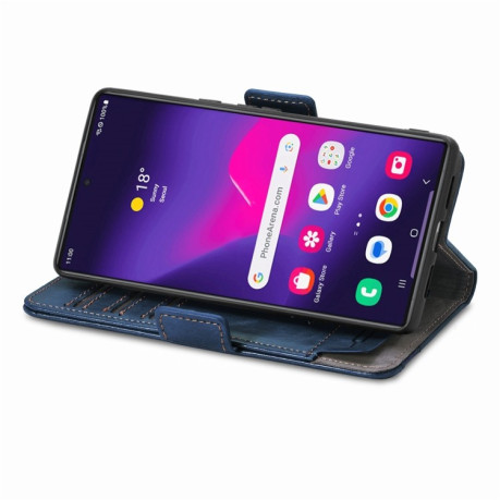 Чохол-книжка Dual-side Magnetic Buckle для Samsung Galaxy S25 Ultra 5G - синій