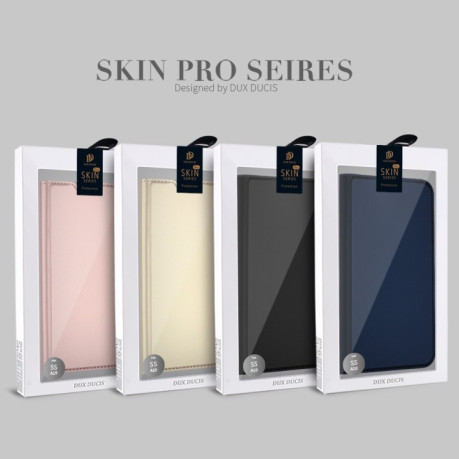 Чохол-книга DUX DUCIS Skin Pro Series на Samsung Galaxy A10-рожеве золото