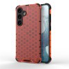Противоударный чехол Honeycomb на Samsung Galaxy S24 5G - красный