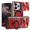 Противоударный чехол CD Texture Sliding Camshield Magnetic Holder на Xiaomi Redmi Note 14 5G/Poco M7 Pro 5G - красный