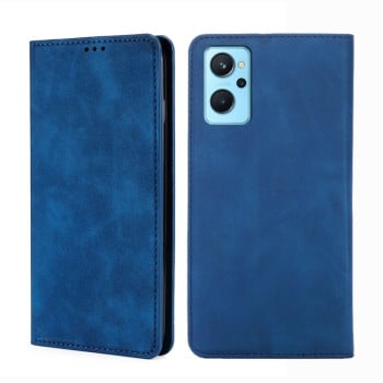 Чехол-книжка Retro Skin Feel Business Magnetic на Realme 9i - синий