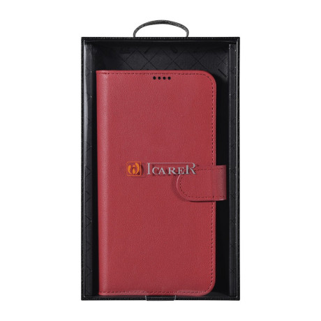 Чехол-книжка iCarer Haitang для Samsung Galaxy S22 Plus - красный