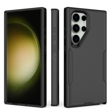 Противоударный чехол Magnetic 2 in 1 PC Hybrid TPU для Samsung Galaxy S25 Ultra / S24 Ultra - черный