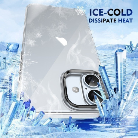 Протиударний чохол Ice Feel HD Transparent PC Full Coverage для iPhone 16 Plus - чорний