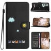 Чохол-книжка Cartoon Cats Leather на OnePlus Nord CE 4 5G - чорний