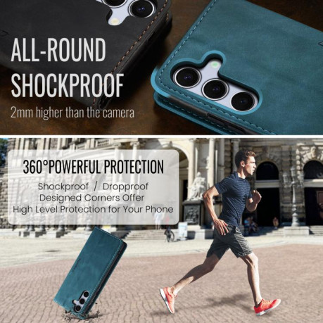 Чохол-книжка CaseMe-013 Multifunctional для Samsung Galaxy S25+ 5G - синій