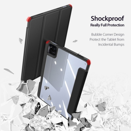 Противоударный чехол-книжка DUX DUCIS TOBY Series Antiskid Leather для Xiaomi Pad 7 / 7 Pro - черный