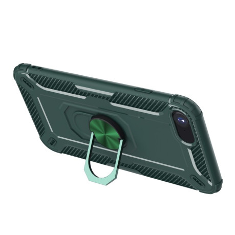 Противоударный чехол Armor 360 Degree Rotation Holder на iPhone SE 3/2 2022/2020/8/7 - зеленый
