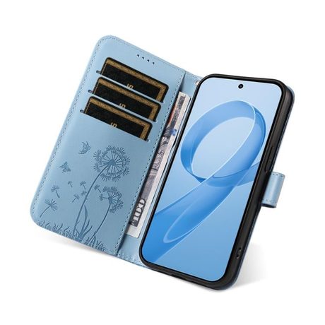 Чехол-книжка Dandelion Embossed Pattern Flip Leather для Xiaomi Redmi K90/Poco F8 Pro — голубой