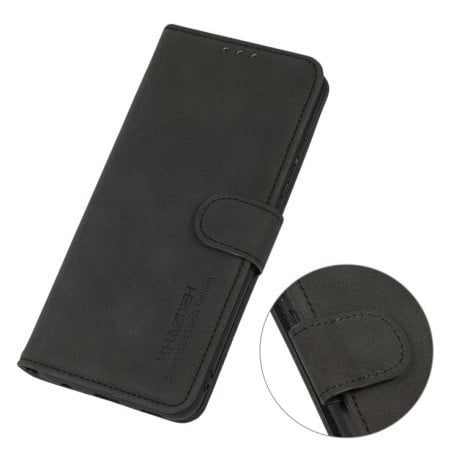 Чехол-книжка KHAZNEH матовая фактура на Xiaomi 15T 5G - черный