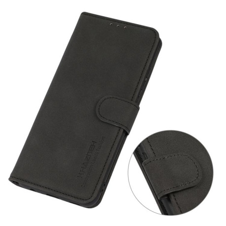 Чехол-книжка KHAZNEH Matte Texture для Xiaomi Poco F7 Pro / F7 Ultra Global - черный