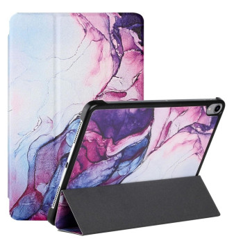Чехол-книжка Silk Texture Colored Drawing Pattern для iPad mini 7/ mini 6 - Marble Shiratama Purple