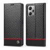 Чехол-книга LC.IMEEKE Carbon Fiber для Xiaomi Poco X5/Redmi Note 12 5G - Horizontal Black