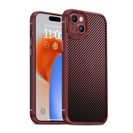 Противоударный чехол iPAKY MG Series для iPhone 15 - темно-красный