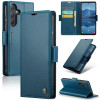 Чохол-книжка CaseMe 023 Butterfly Buckle Litchi Texture RFID Anti-theft Leather для Samsung Galaxy A55 5G - синій