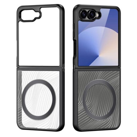 Чехол DUX DUCIS Aimo Mag гибрид TPU+PC с MagSafe матовый Frosted Feel на Samsung Galaxy Flip 7 5G - черный