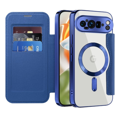 Чохол-книжка Shield MagSafe RFID Anti-theft Leather для Google Pixel 9 Pro XL - синій