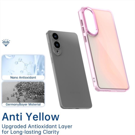 Чехол Plating Gradient Discolor для Samsung Galaxy S25 Edge 5G - черный