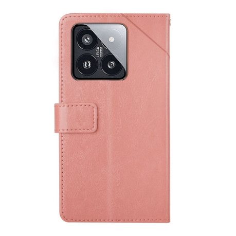 Чохол-книжка Y-shaped Pattern для Xiaomi 14 Pro - рожевий
