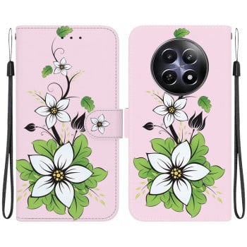 Чехол-книжка Colored Drawing Series на Realme 13 5G/12 5G/12X 5G - Lily