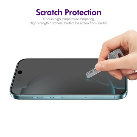 Защитное стекло ENKAY 28 Degree Privacy Screen для iPhone 17 Pro Max - черное